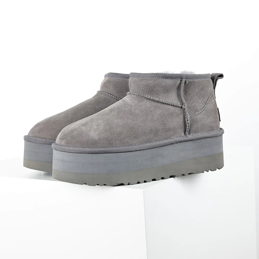 UGG Classic Ultra Mini Platform Boot – Grey | 5cm Tonal Platform Women's Ankle Boot