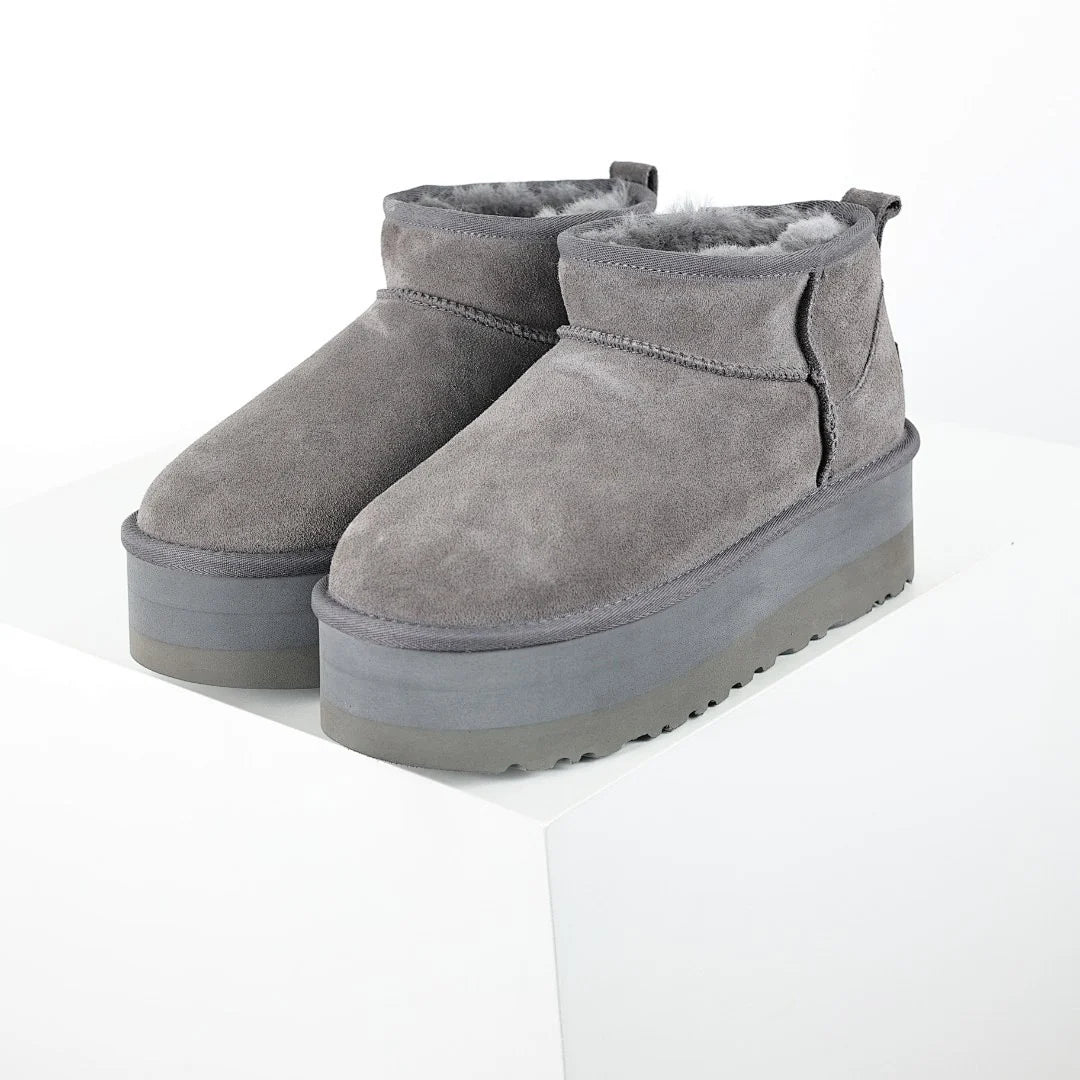 UGG Classic Ultra Mini Platform Boot – Grey | 5cm Tonal Platform Women's Ankle Boot