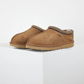 UGG Tasman Slipper – Chestnut | Embroidered-Collar Unisex Moc-Toe Slip-On