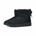 UGG Bailey Bow Mini Ankle Boot – Black | Shearling-Lined Women's Winter Boot