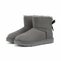 UGG Bailey Bow Mini Snow Boots – Grey | Warm-Lined Women's Winter Boots