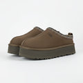 UGG Tazz Platform Slipper – Burnt Olive | Zigzag Whipstitch Women's Closed-Toe Platform Slip-On